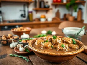 Bitki w sosie grzybowym: jak przygotować pyszne danie na każdą okazję