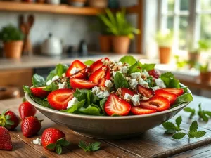 Sałatka z truskawkami i fetą: przepis na letnią świeżość w kuchni