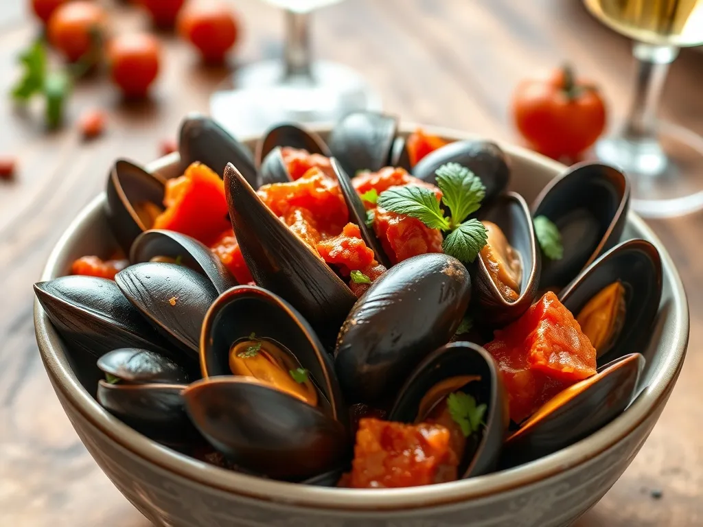 Mule w sosie pomidorowym: przepis na pyszne danie z owocami morza