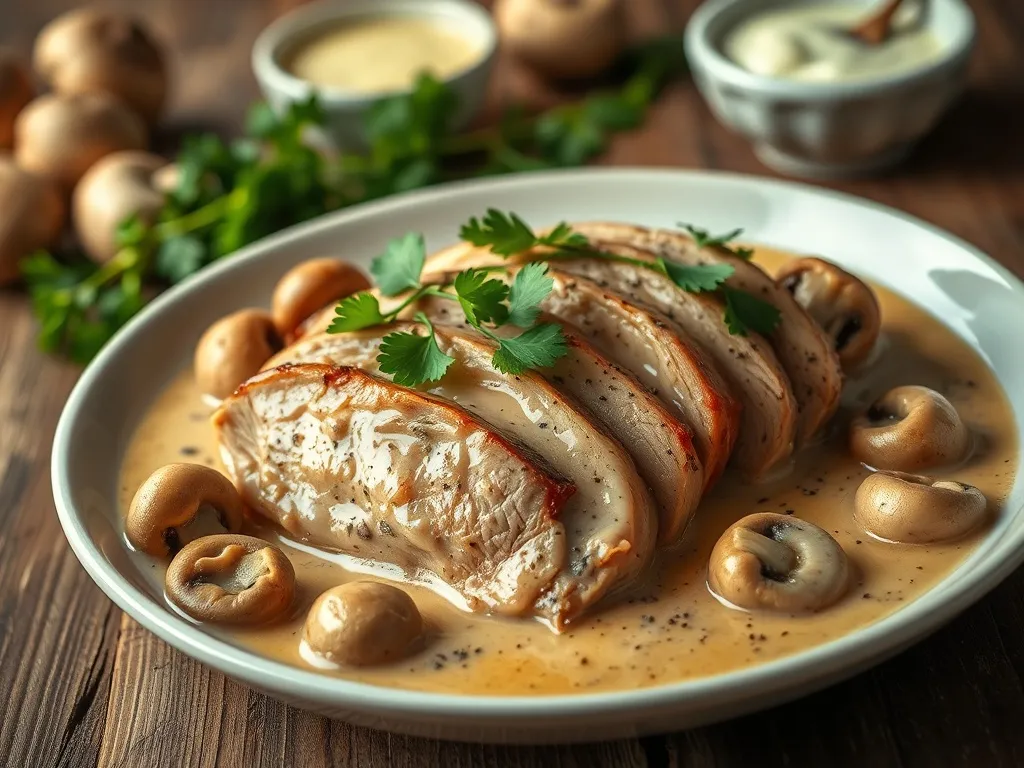 Schab w sosie pieczarkowym: prosty przepis na pyszne danie