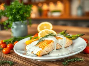 Łosoś w sosie koperkowym: przepis na pyszne danie na każdą okazję