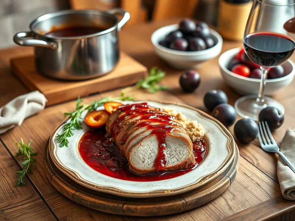 Schab w sosie śliwkowym: przepis na pyszne danie na każdą okazję