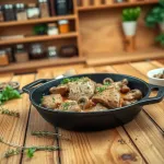 Polędwiczki w sosie grzybowym z suszonych grzybów - przepis krok po kroku