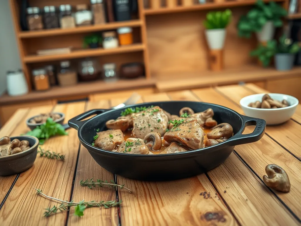 Polędwiczki w sosie grzybowym z suszonych grzybów - przepis krok po kroku