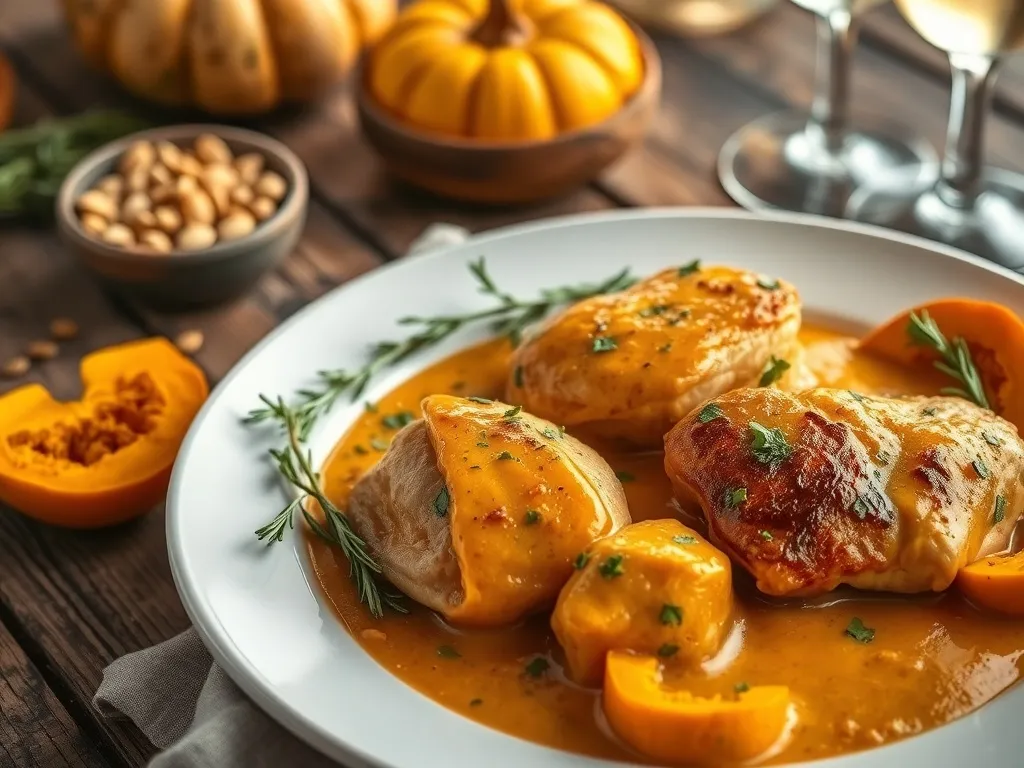 Kurczak w sosie dyniowym: przepis na pyszne danie na każdą okazję